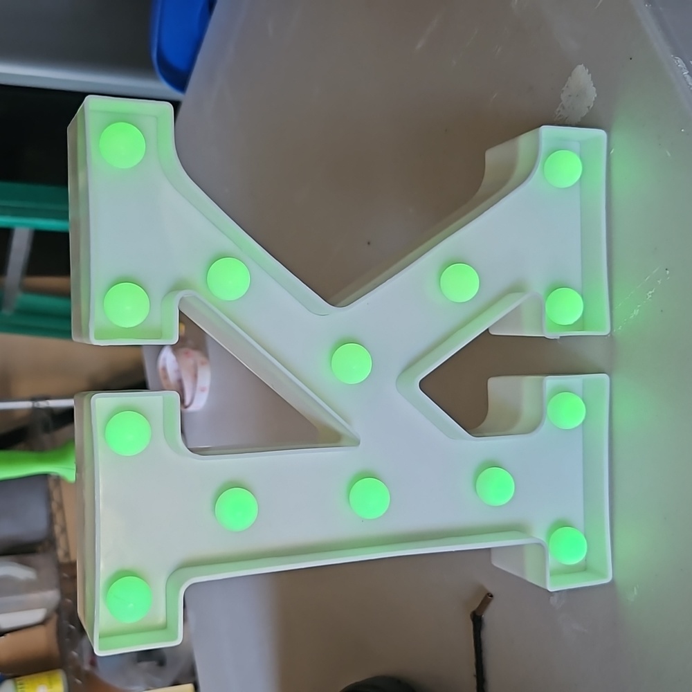 LED marquee light up letter K